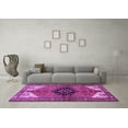thumbnail image 3 of Ahgly Company Indoor Square Persian Purple Traditional Area Rugs, 5' Square, 3 of 4