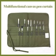 thumbnail image 1 of Bolsa Enrollable Multifuncional de Lona con 30 Agujeros para Bolígrafos, para Pintar Al Óleo, para Guardar Lápices, Papelería y Arte, 1 of 8