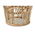 thumbnail image 3 of Wholesale Interiors Contemporary Rattan Round End Table, Natural Brown, 3 of 6