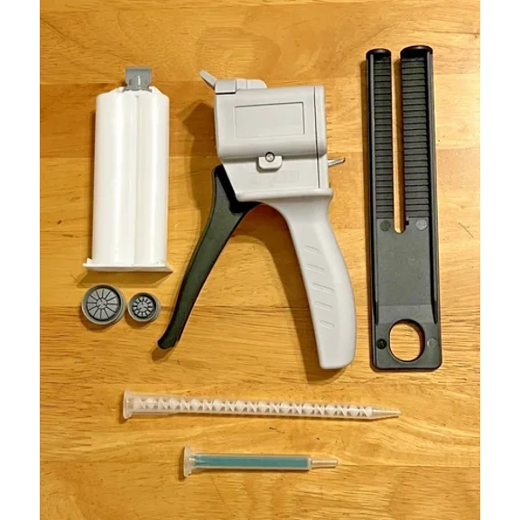 50Ml Ab Epoxy Glue Gun With 2:1 Cartridge Plus A4 And A7 Nozzles