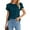 Navy, variant on Weardear Women Dressy Casual Tops Business Work Blouses Summer Short Sleeve Crew Neck Shirts