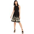 thumbnail image 2 of Vestido acampanado Calvin Klein Bordado Negro 4, 2 of 2