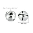 thumbnail image 2 of 8mm Jingle Bells Craft Bells Carbon Steel Electroplating Silver Tone 80 Pack, 2 of 5