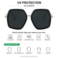 thumbnail image 4 of Gafas de Sol WOWSUN Oversize de Moda para Mujer con Protección UV400, 4 of 6