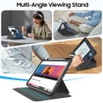 thumbnail image 4 of Fintie 360 Degree Rotating Case for iPad A16 11th Generation 11" (2025) & iPad 10th Gen 10.9" (2022), Clear Stand Cover with Pencil Holder, Black, 4 of 9