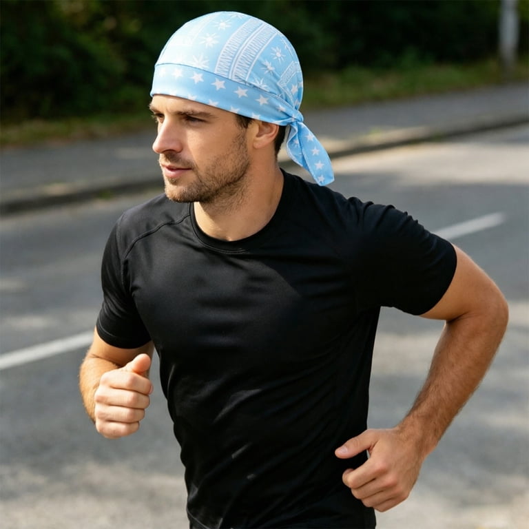 bandana under motorcycle helmet mjmoto Balaclava Retro Men Summer Motorbike Skull Caps Sports Head Wrap Headband Running Cycling Hat (Black) : Clothing, Shoes & Jewelry Cooling Helmet Liners - Do