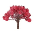 thumbnail image 4 of 200pcs Mini Christmas Frosted Fruit Artificial Flower Party Decoration Red Color, 4 of 8