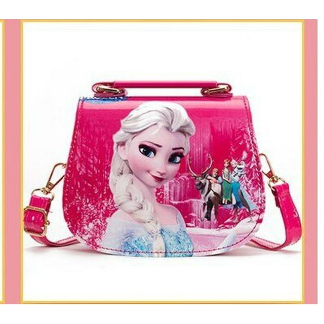 Disney Frozen 2 Elsa Anna princesa juguetes para niños bolso de hombro niñas bolsos de mano multifuncional PU bolso de cuero regalo de cumpleaños zhangyuxiang unisex