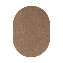 Home Queen Pet Friendly Area Rugs Brown - 5' x 8' Oval