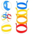thumbnail image 2 of 4pcs Silicone Egg Rings Food Grade Egg Cooking Rings Kitchen Fried Egg Mold, 2 of 9