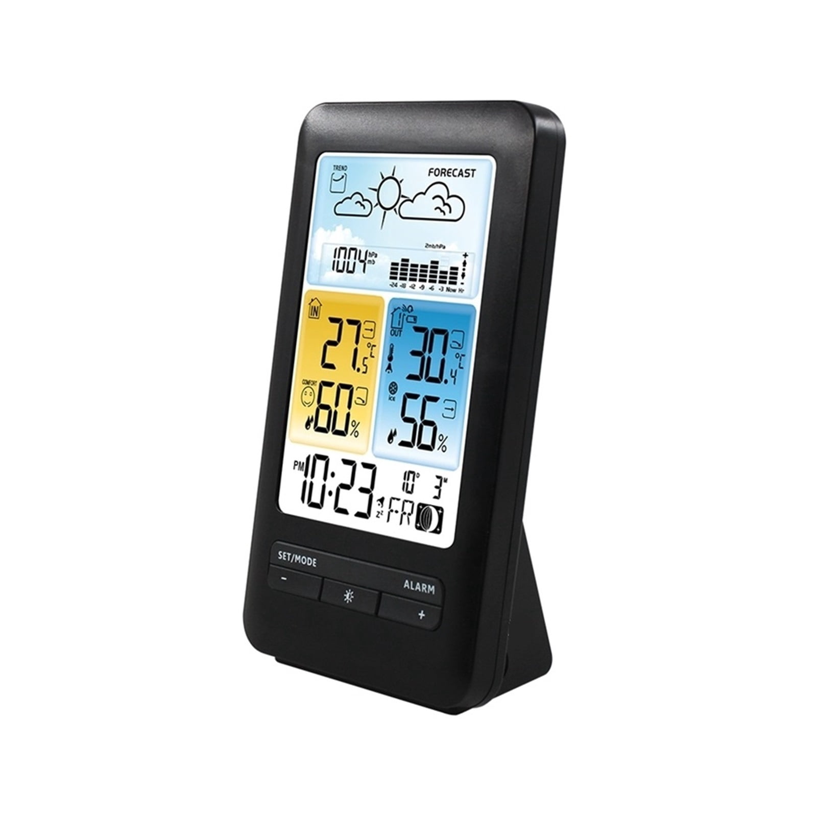 Wireless Digital LCD Weather Station Thermometer Hygrometer Table Electronic Barometer