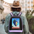 thumbnail image 4 of Mochila publicitaria Liderando el control de aplicaciones impermeables para hombres para mujeres púrpura, 4 of 9