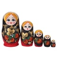 thumbnail image 1 of Madera 5 capas fresa chica rusa Matryoshka mano pintura muñeca decoración Hugtrwg 4tv8ne2ww7ls9sx3, 1 of 9