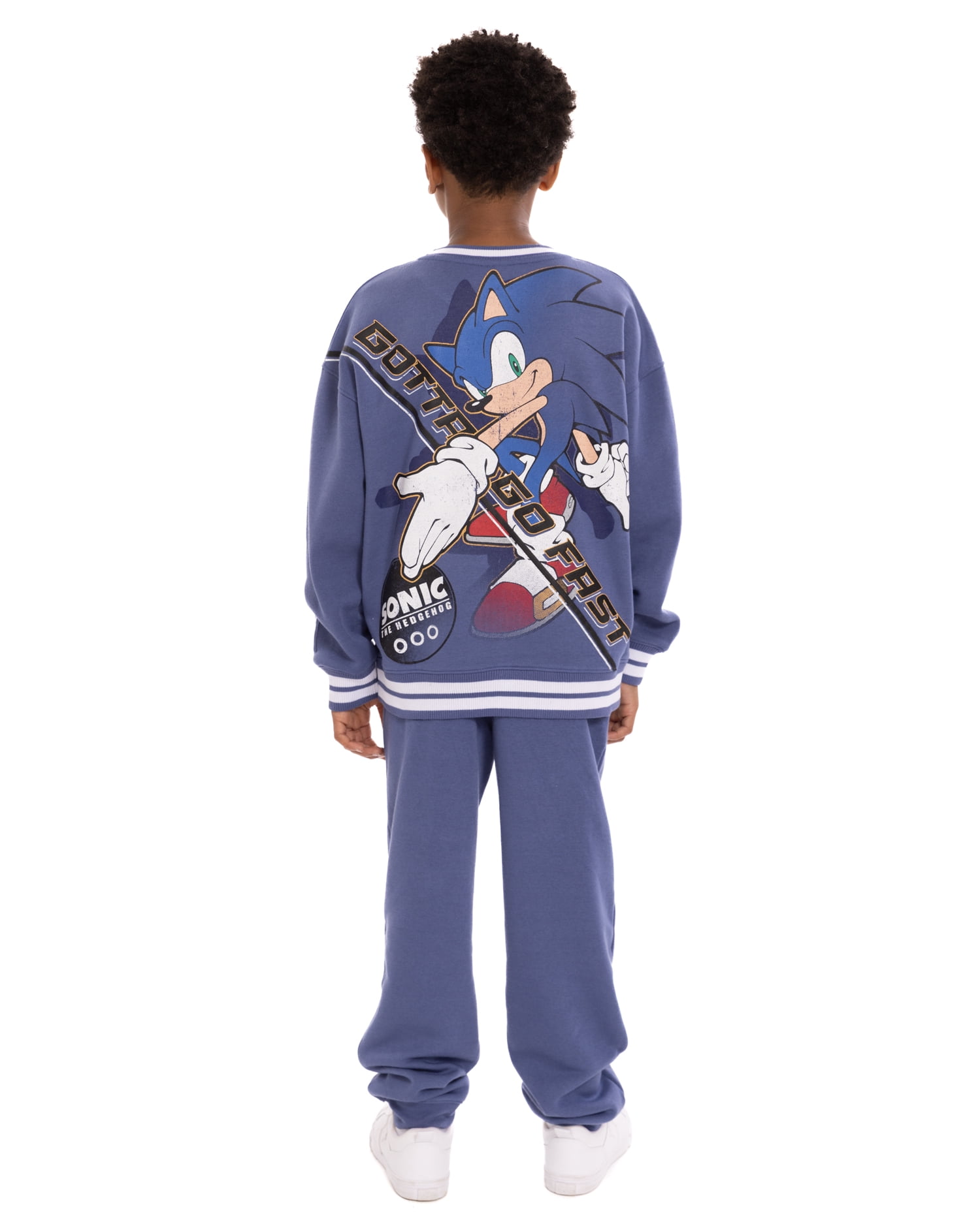 Sonic the Hedgehog Boys Crewneck Sweatshirt with Jogger Pants, Sizes 4-16