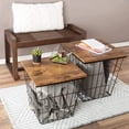 thumbnail image 3 of ZXNYH (Gray) Nesting End Tables with Storage, 3 of 8
