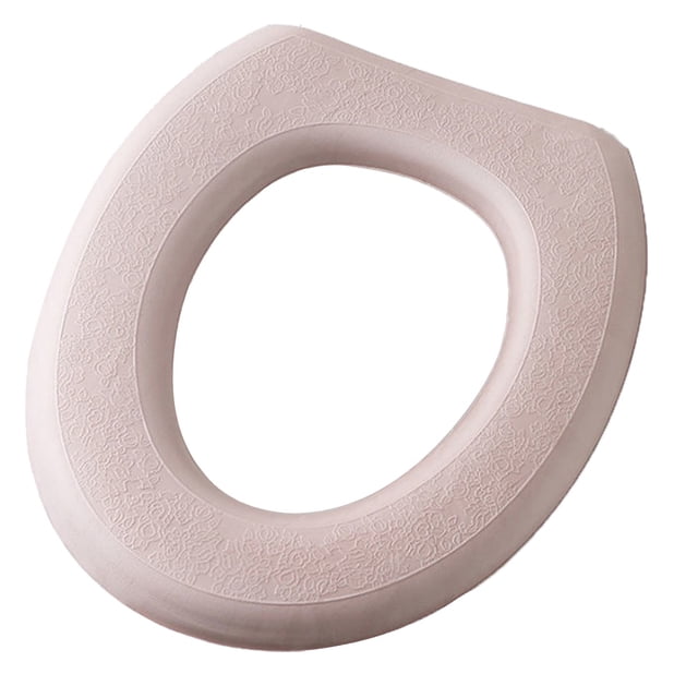 Etiqueta engomada de la almohadilla de la cubierta del asiento del inodoro, almohadilla suave del cojín del asiento del inodoro Universal con diseño autoadhesivo para el baño