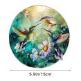 thumbnail image 3 of 15cm Hummingbird Suncatcher Stained Glass Hanging Ornament Colorful Window Decor for Garden Patio Courtyard Nature Themed Home Decor Gift for Bird Lovers Sunlight Rainbow Maker Decorative Pendant, 3 of 6
