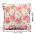 thumbnail image 3 of BAOPAI Everyday Lace Rose Pillowcase Durable Polyester Decorative Throw Pillow Cover For Home Holiday Season Decor, 3 of 8