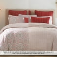 thumbnail image 5 of 100% Cotton 3-Piece Percale Weave Reversible Comforter Set, King, Lodi - Heirlooms of India, 5 of 9