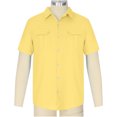 thumbnail image 5 of Joau Linen Shirts for Men Casual Short Sleeve Button Down Dress Shirts with Pockets Holiday Beach Shirt Hawaiian T Shirts Lightweight Tops for Men, 5 of 7