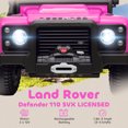 thumbnail image 4 of Qaba 12V Kids Electric Ride on Truck, Land Rover Licensed Battery Powered Toy Car w/ Remote Control, Dual Motors, Spring Suspension, Pink, 4 of 10