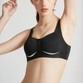 thumbnail image 2 of Sport Bras for Women High Support, Hugcore Summer Minimizing Sports Bra for Large Sizes Anti Sagging Side Bust Control & Shockproof Womens Sports Bras High Support Black 36, 2 of 5