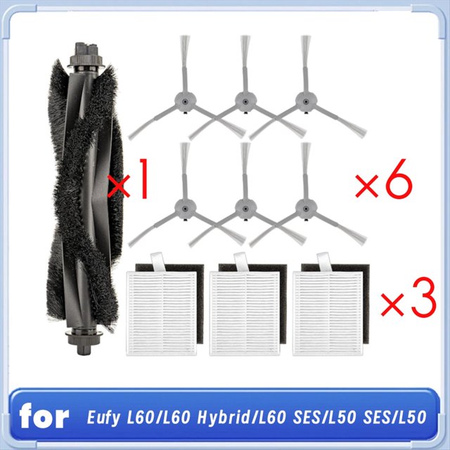 Accesorios para Aspiradoras para L60/L60 Hybrid/L60 /L50 /L50, Cepillo Lateral Principal y Filtro HEPA.