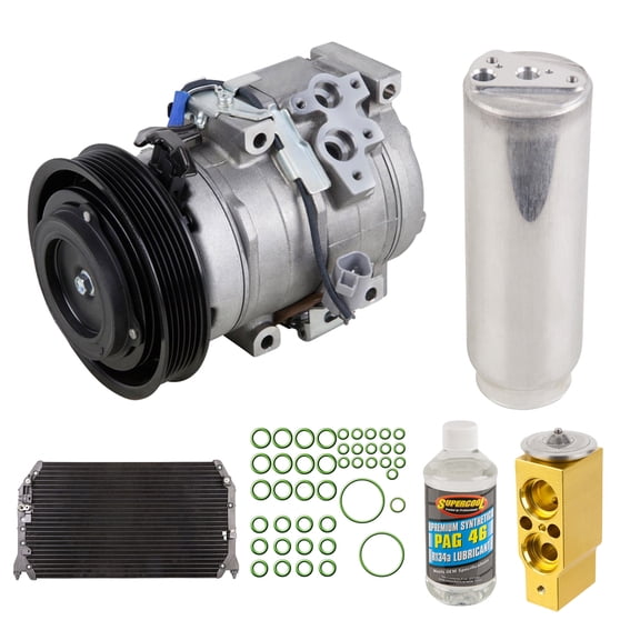 For Lexus ES300 1999 2000 2001 OEM AC Compressor w/ Condenser Drier - BuyAutoParts