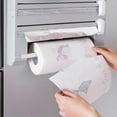 thumbnail image 3 of Sauce Bottle Storage Holder, Wall Mount Design for Efficient Kitchen Organization, Adjustable Paper Towel Bracket, Multifunctional Storage Solution with Magnetic Paper Towel, 3 of 5