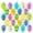 A, variant on Njshnmn 24 Pcs Easter Hanging Eggs Multicolored Plastic Easter Egg Hanging Ornaments Decorative Hand Painted DIY Crafts Tree Ornaments For Decoration Random