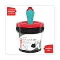 thumbnail image 3 of WypAll Power Clean ProScrub Pre-Saturated Wipes, 9.5 x 12, Citrus Scent, Green, 75/Bucket, 6 Buckets/Carton, 3 of 3