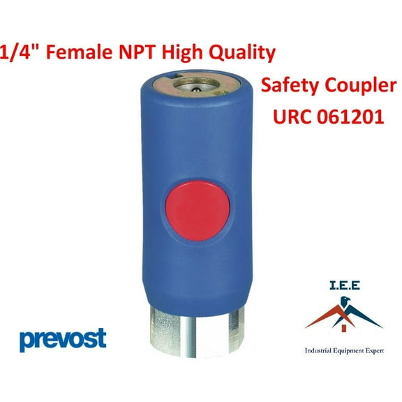Prevost URC 061201 High Flow Safety Air Coupler 1/4" FNPT Prevo