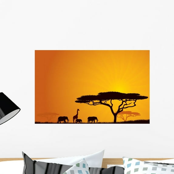 Afracan Wall Mural by Wallmonkeys Peel and Stick Graphic (24 in W x 15 in H) WM230550