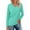 Mint Green, variant on FASHOFT V Neck Long Sleeve Shirts For Women Solid Color Casual Tops Casual Business Blouses Brown L