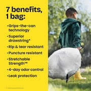 Glad ForceFlex Tall Kitchen Drawstring Trash Bags, 13 Gallon, Gain Lavender with Febreze Freshness, 40 Count