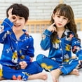 thumbnail image 3 of Disney-Pijama de manga larga para niños y niñas, ropa de dormir de dibujos animados, Mickey, Minne, Pato Donald, para el hogar, 3 of 4