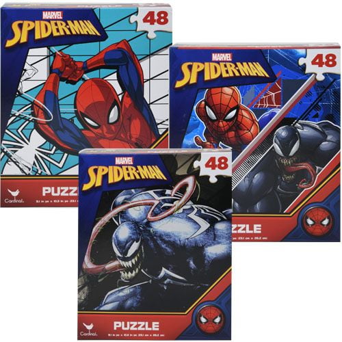 Marvel Spiderman 48 Pcs Lenticular Puzzle Jigsaw Kids Cardinal 3d for sale online 