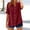 Red, variant on Blouses for Women Women's Casual Solid Color Shirts Short Sleeve Round Neck Tops Versatile Buttons Front Blouse Size S-5XL