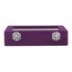 thumbnail image 3 of Petite boîte à bijoux en velours avec 24 compartiments, boîte de rangement pour boucles d'oreilles et bagues, avec serrure, violet, 3 of 4
