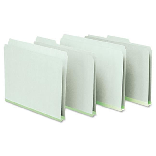 Pressboard Expanding File Folders, .33 Cut Top Tab, Letter, Green, 25