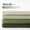 thumbnail image 3 of Juego de 4 fundas de almohada decorativas MIULEE de pana, 51 x 51 cm, 3 of 7