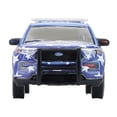 thumbnail image 4 of 2022 Ford Police Interceptor Utility "Miami Police Department Hispanic Heritage Month" Blue with Graphics "Hobby Exclusive" Series 1/64 Diecast Model Car by Greenlight, 4 of 5