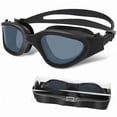 thumbnail image 2 of Swim Goggles, Swimming Goggles Anti-Fog for Adult Men Women Adults Teenagers（17.5*4.6cm，black), 2 of 5