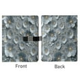 thumbnail image 2 of Leather Notebook with Pen Holder Writing Notepad Includes 100 Pages Lined Journal Silver Flowers Pattern, 2 of 6