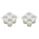 thumbnail image 1 of 4 Cup Shape Silicone Ice Cube Mold Ice Mould Ice Cube Tray White, 1 of 5