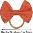 thumbnail image 2 of 40 Pcs Hair Bow Bobbles for Girls Hair Ties Pontial Bows Hair Bands with Cotton Blend Bows 3 Inches, Hair Elastics for Girls, Toddlers, 2 of 5