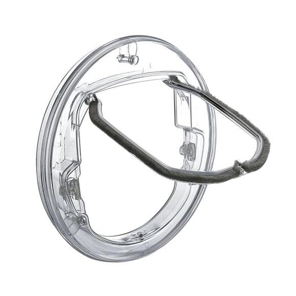 Puerta para gatos, accesorios para mascotas, transparente, con cierre de 4 vías, resistente a intemperie, fácil instalación para gatitos y