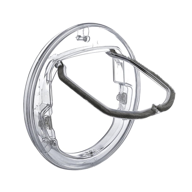 Puerta para gatos, suministros para mascotas, transparente, resistente a intemperie, con cierre de 4 vías para gatitos, cachorros, puerta para