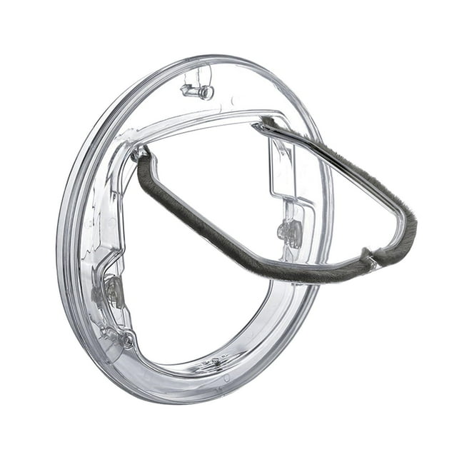 Puerta para gatos, accesorios para mascotas, transparente, con cierre de 4 vías, resistente a intemperie, fácil instalación para gatitos y