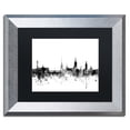 thumbnail image 2 of Trademark Fine Art "Stockholm Sweden Skyline B&W" Canvas Art by Michael Tompsett, Black Matte, Silver Frame, 2 of 4